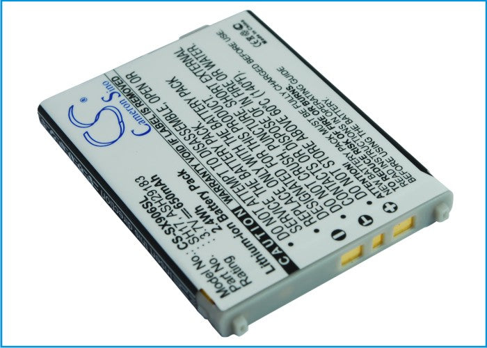 Replacement Battery for Sharp SH906I – Mobile, SmartPhone – 650mAh / 3.7V - image 1
