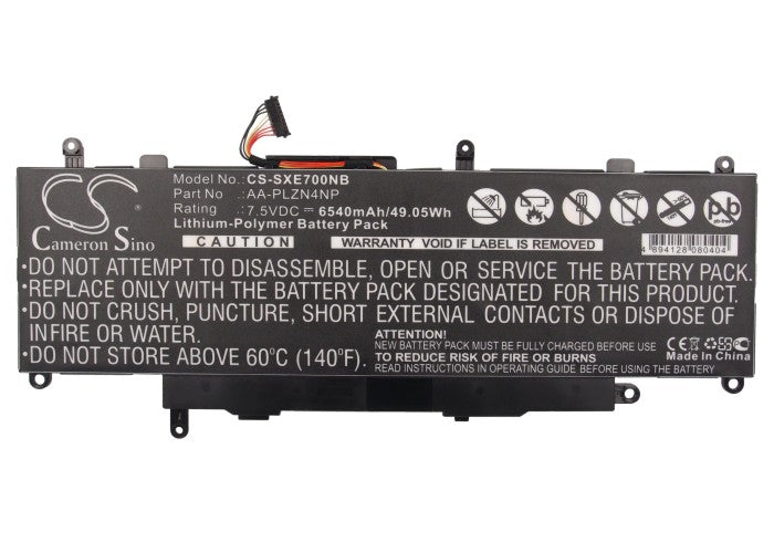 Replacement Battery for Samsung Ativ Pro – Notebook, Laptop – 6540mAh / 49.05Wh / 7.5V