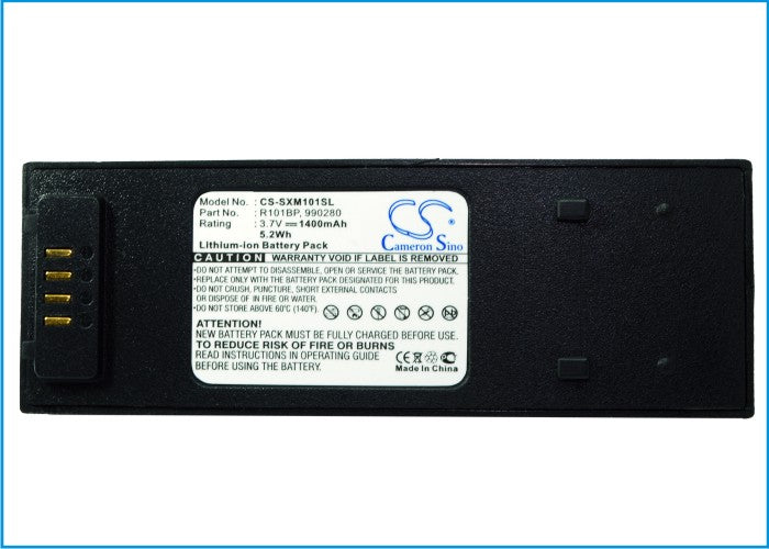 Replacement Battery for Sirius XM Satellite Sportscaster – DAB Digital – 1400mAh/5.18Wh / 3.7V
