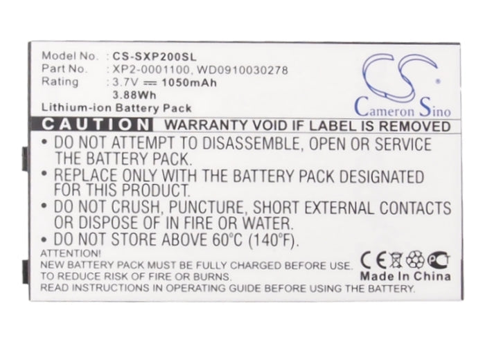 Replacement Battery for Socketmobile Sonim XP2 – Mobile, SmartPhone – 1050mAh/3.88Wh / 3.7V