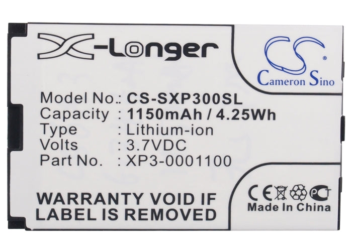 Replacement Battery for Socketmobile Sonim XP3 – Mobile, SmartPhone – 1150mAh / 4.25Wh / 3.7V