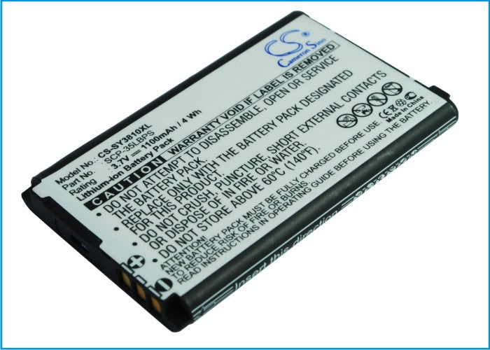 Replacement Battery for Sanyo SCP-3810 – Mobile, SmartPhone – 1100mAh / 3.7V - image 1