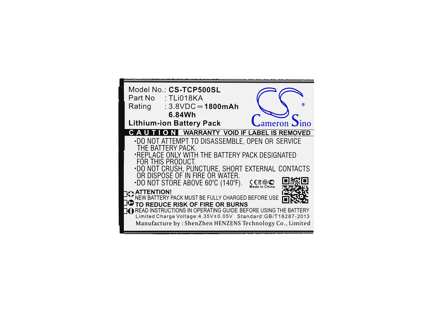 Replacement Battery for TCL P500M – Mobile, SmartPhone – 1800mAh / 3.8V - image 5