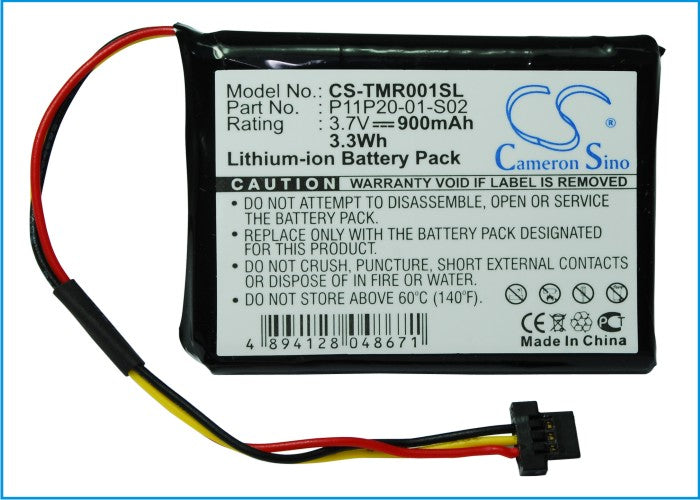 Replacement Battery for TomTom One XXL 540S – GPS, Navigator – 900mAh / 3.7V