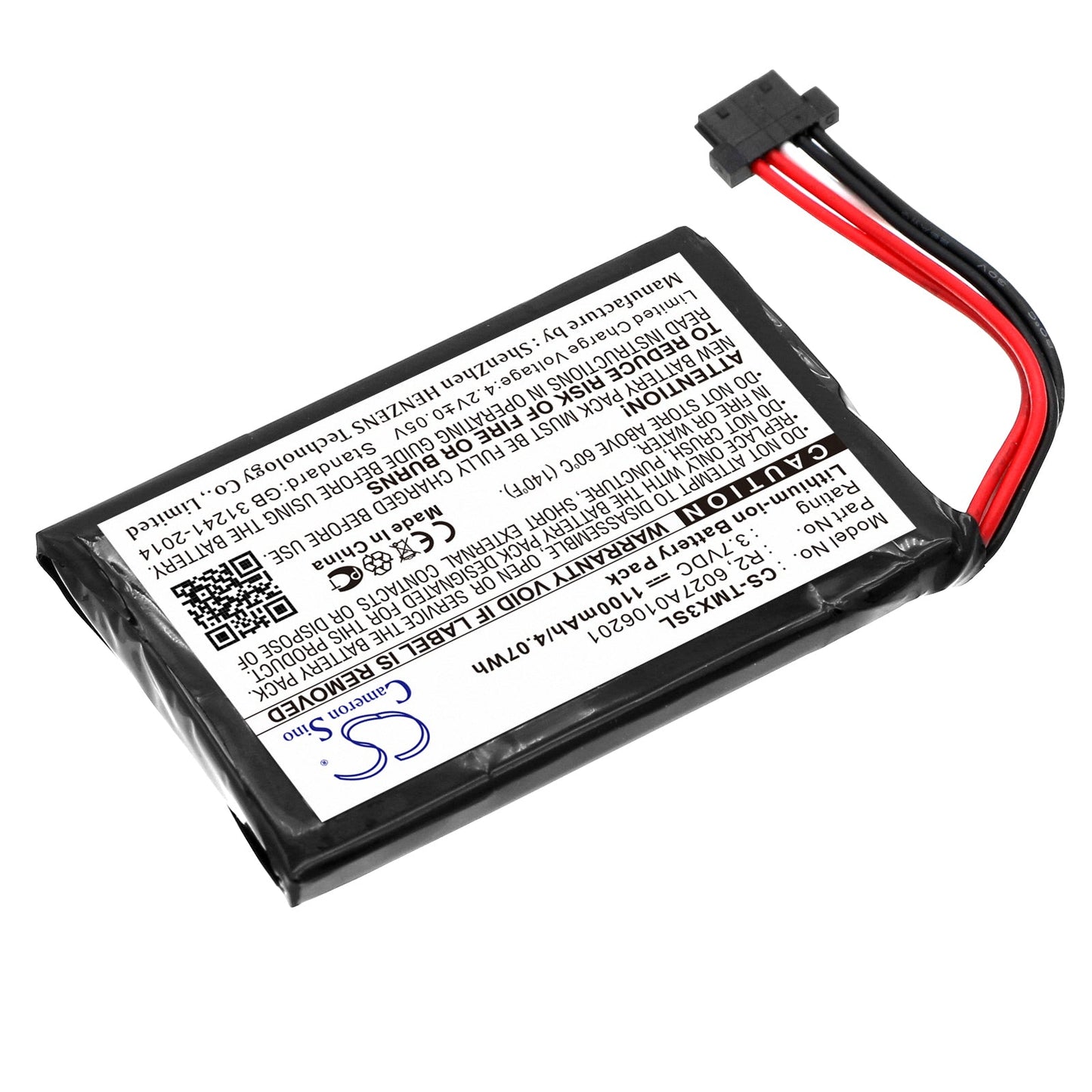 Replacement Battery for TomTom XXL IQ Routes – GPS, Navigator – 1100mAh / 3.7V - image 2