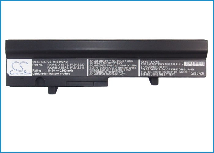 Replacement Battery for Toshiba Satellite N302 – Notebook, Laptop – 2200mAh / 10.8V