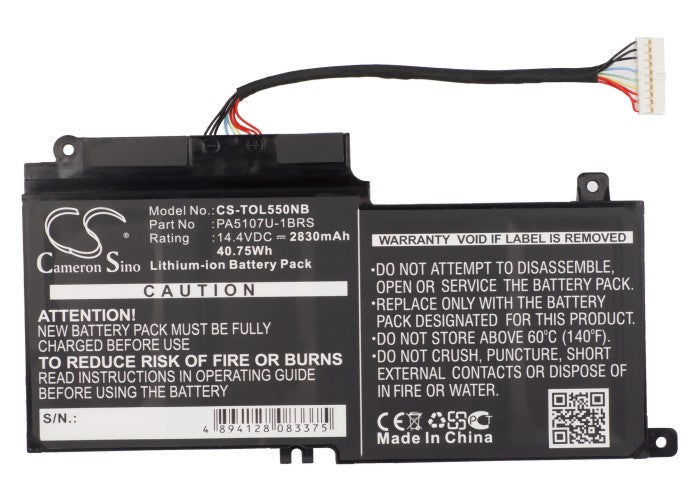 Replacement Battery for Toshiba dynaBook T65357JRS – Notebook, Laptop – 2830mAh / 40.75Wh / 14.4V