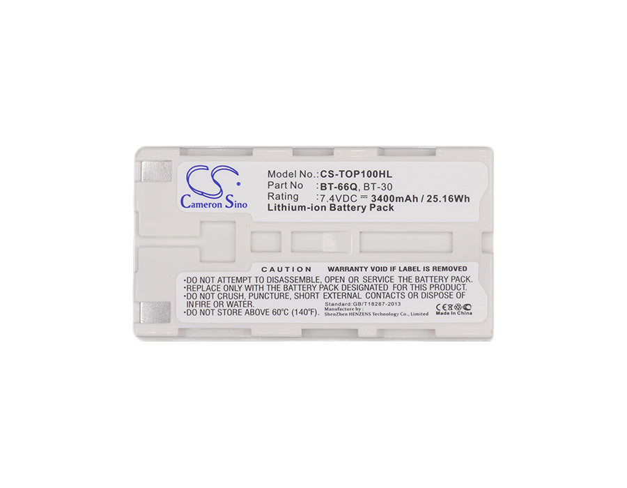 Replacement Battery for Topcon FC100 – Equipment, Survey, Test – 3400mAh / 25.16Wh / 7.4V