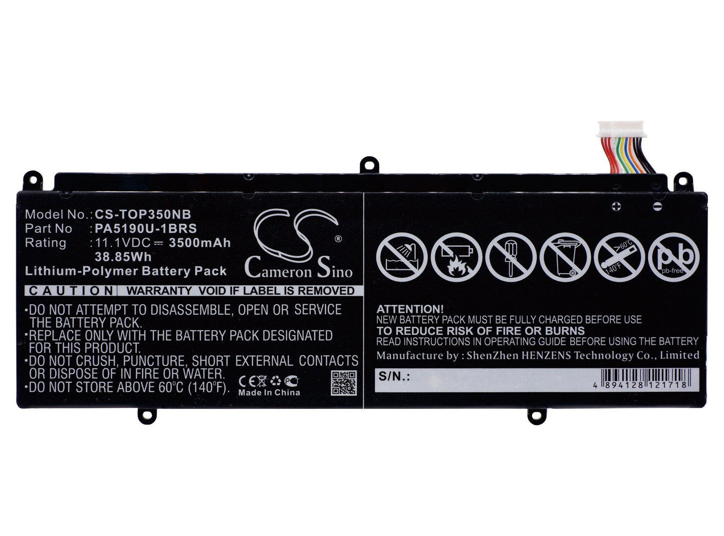 Replacement Battery for Toshiba Click 2 Pro – Notebook, Laptop – 3500mAh / 38.85Wh / 11.1V