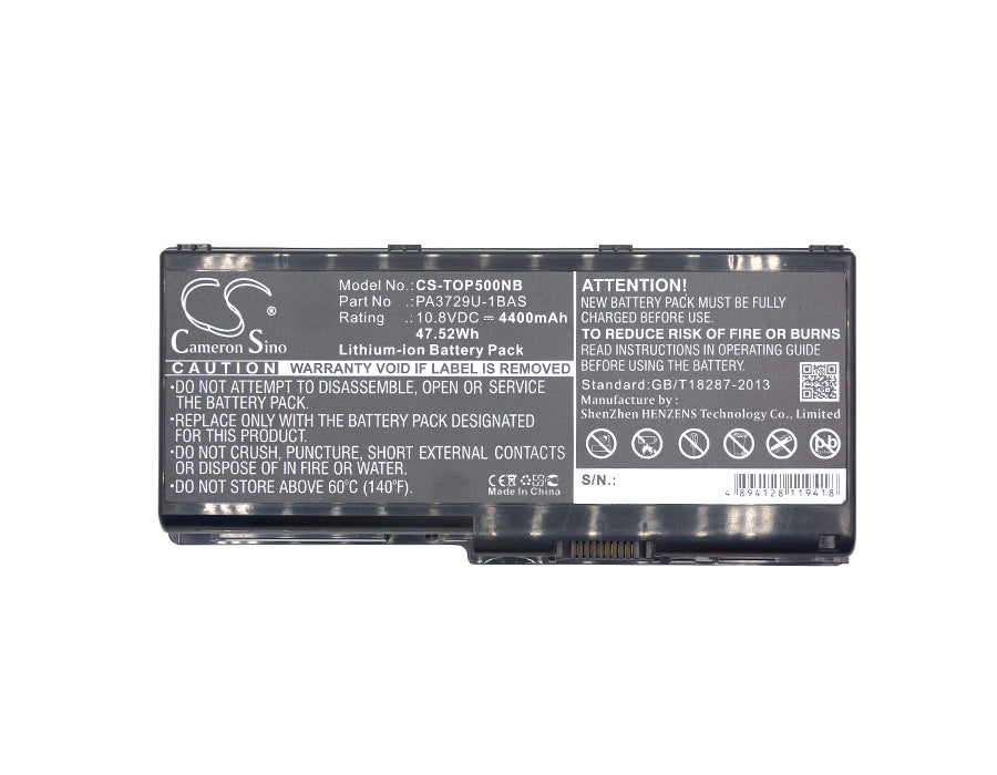 Replacement Battery for Toshiba Dynabook Qosmio GXW/70LW – Notebook, Laptop – 4400mAh / 47.52Wh / 10.8V