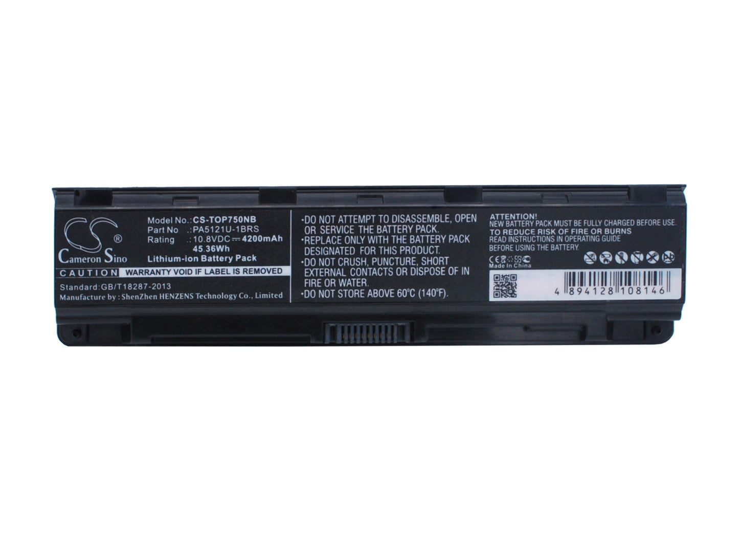 Replacement Battery for Toshiba Satellite P70 – Notebook, Laptop – 4200mAh / 45.36Wh / 10.8V