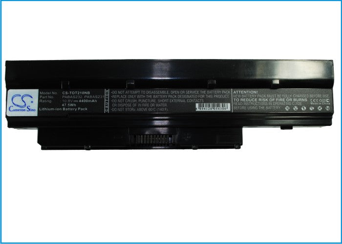 Replacement Battery for Toshiba DynaBook MX/34 – Notebook, Laptop – 4400mAh/47.52Wh / 10.8V