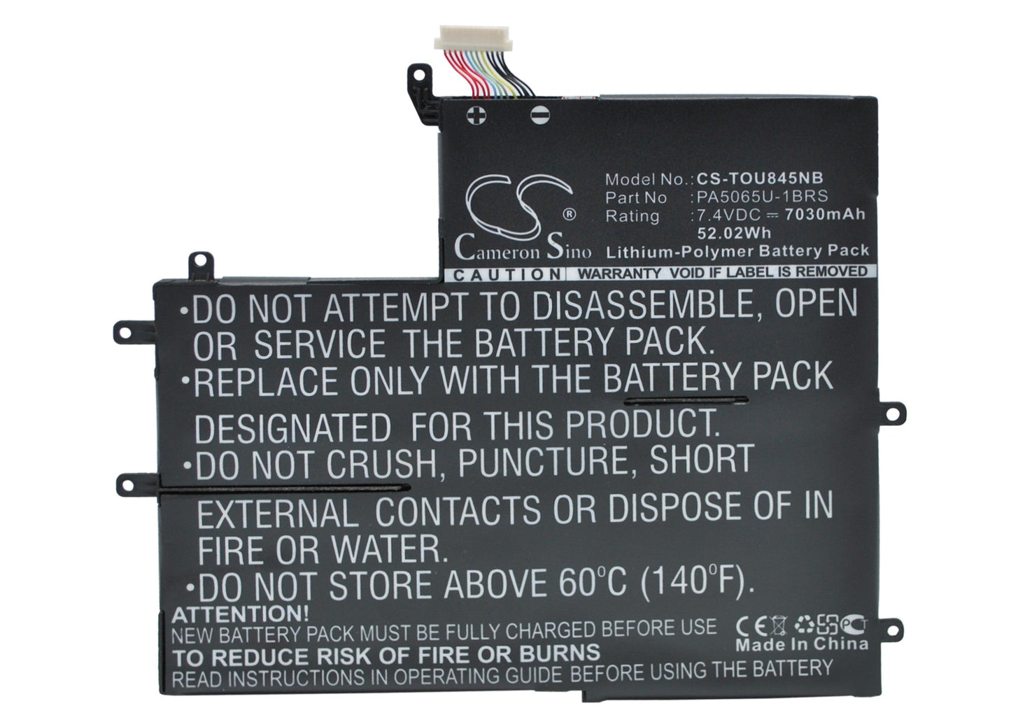 Replacement Battery for Toshiba Satellite U845W – Notebook, Laptop – 7030mAh / 52.02Wh / 7.4V