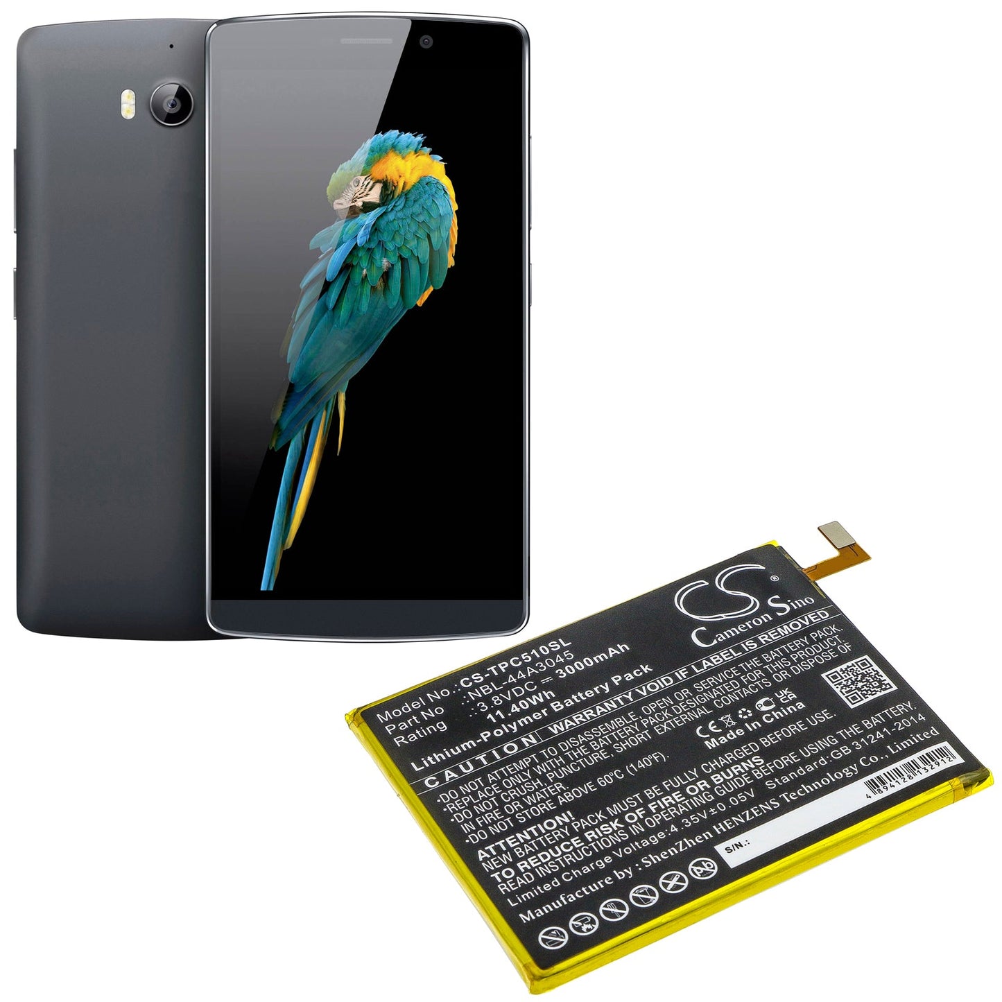 Replacement Battery for TP-Link C5 Max – Mobile, SmartPhone – 3000mAh / 11.40Wh / 3.8V