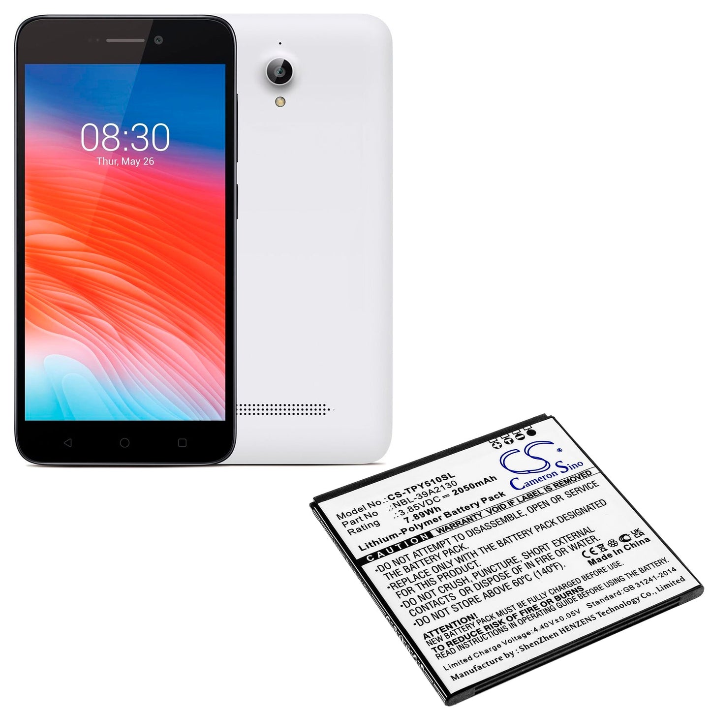 Replacement Battery for TP-Link Neffos Y5 – Mobile, SmartPhone – 2050mAh / 7.89Wh / 3.85V