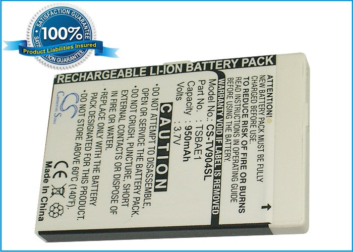 Replacement Battery for Toshiba V904T – Mobile, SmartPhone – 950mAh / 3.7V - image 1