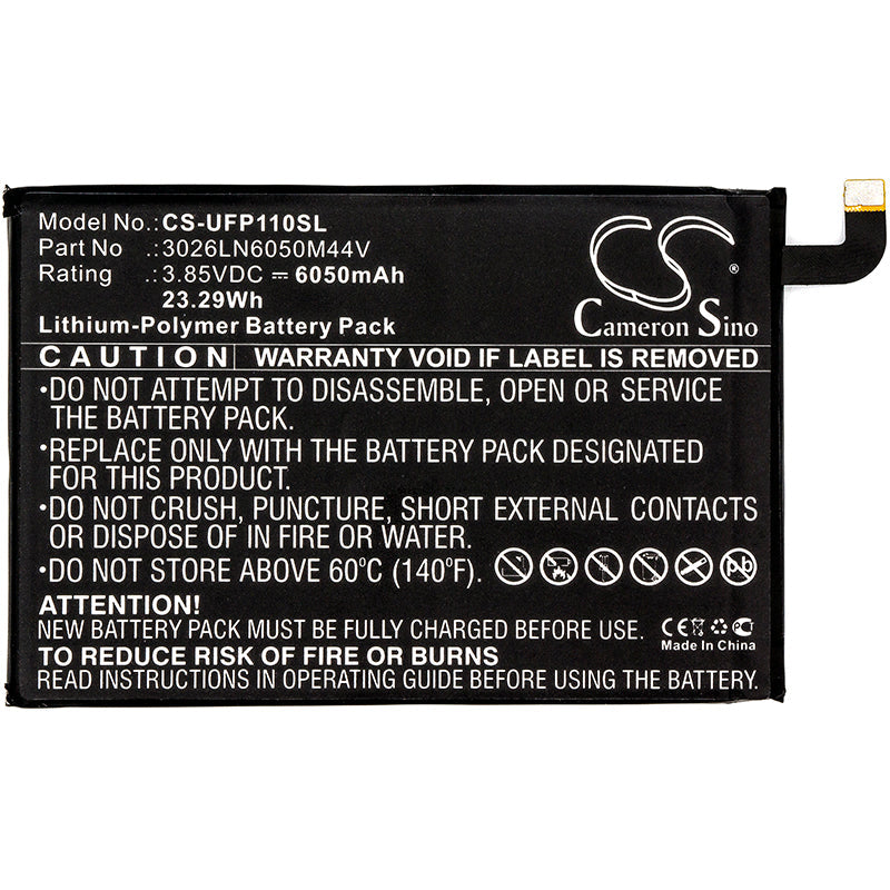 Replacement Battery for Ulefone Power – Mobile, SmartPhone – 6050mAh / 23.29Wh / 3.85V