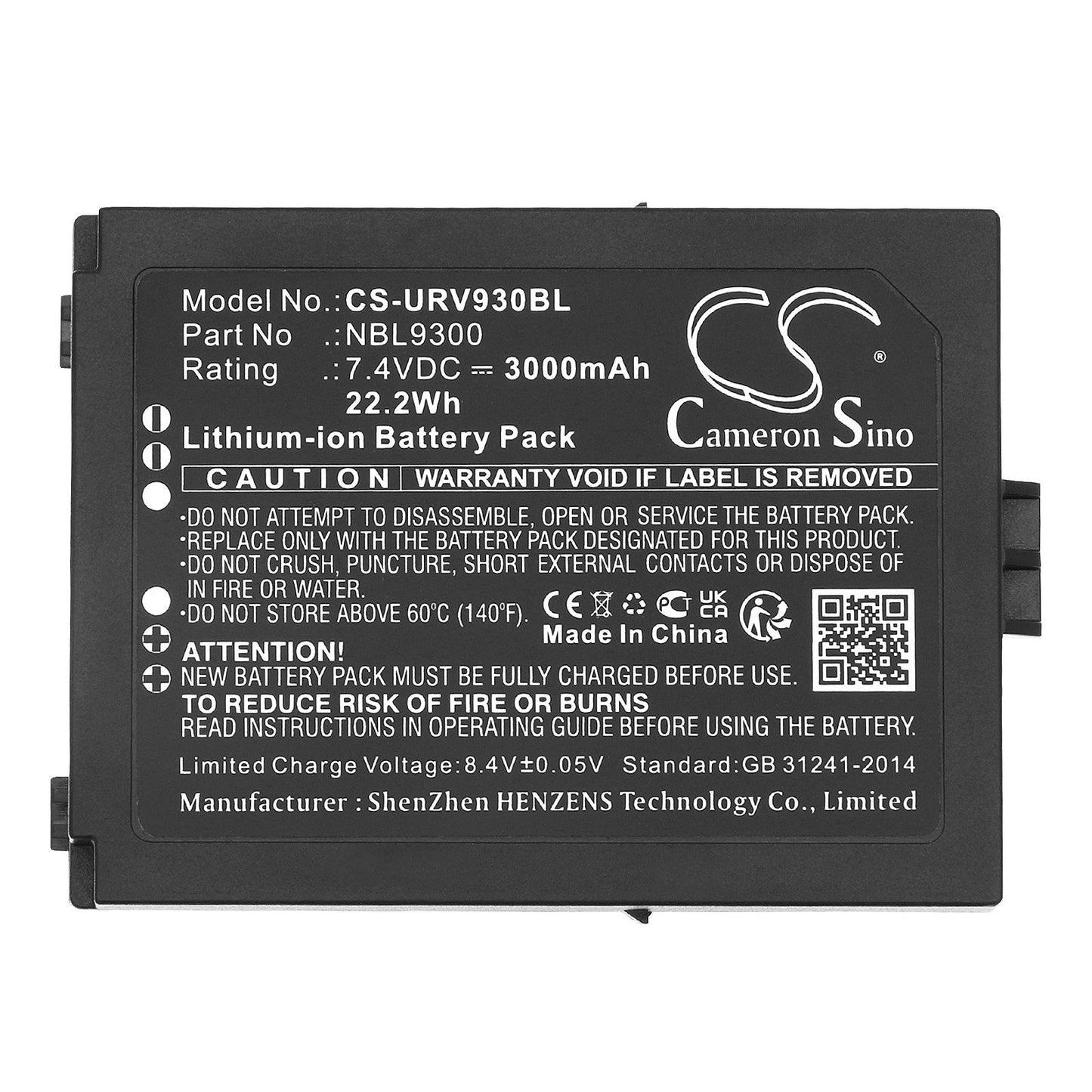Replacement Battery for Urovo NBL9300 – Barcode Scanner – 3000mAh / 22.2Wh / 7.4V
