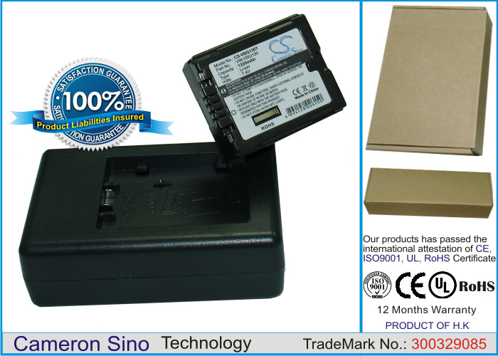 Replacement Battery for Panasonic HDC-SD9 – Camera – 1320mAh / 7.4V - image 1