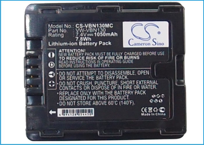 Replacement Battery for Panasonic HC-X800 – Camera – 1050mAh / 7.77Wh / 7.4V