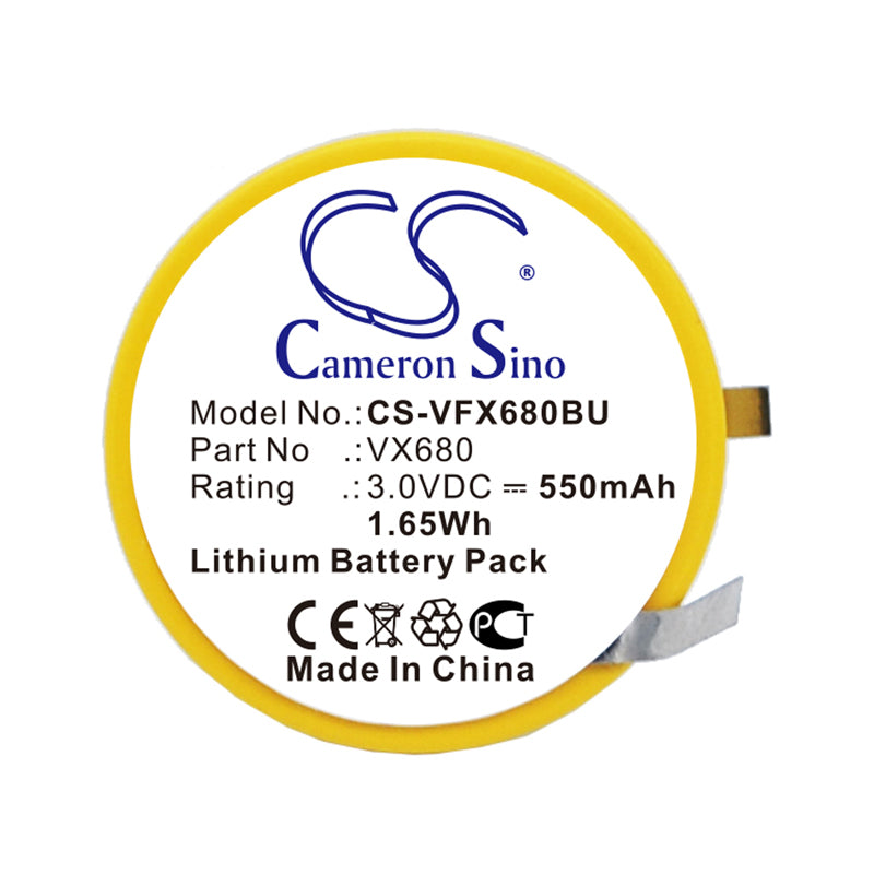 Replacement Battery for VeriFone VX680 – CMOS BackUp – 550mAh / 3V