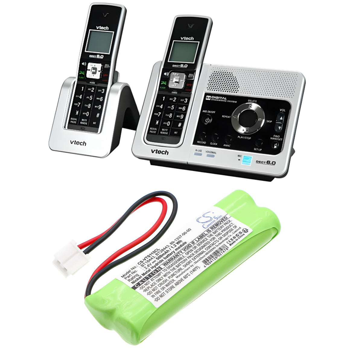 Replacement Battery for V Tech | Oricom LS6115 – Cordless Phone – 500mAh / 2.4V