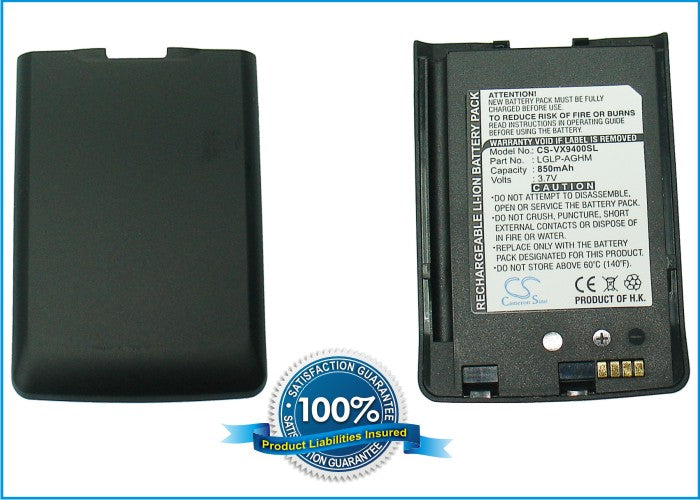 Replacement Battery for LG VX9400 – Mobile, SmartPhone – 850mAh / 3.7V - image 1
