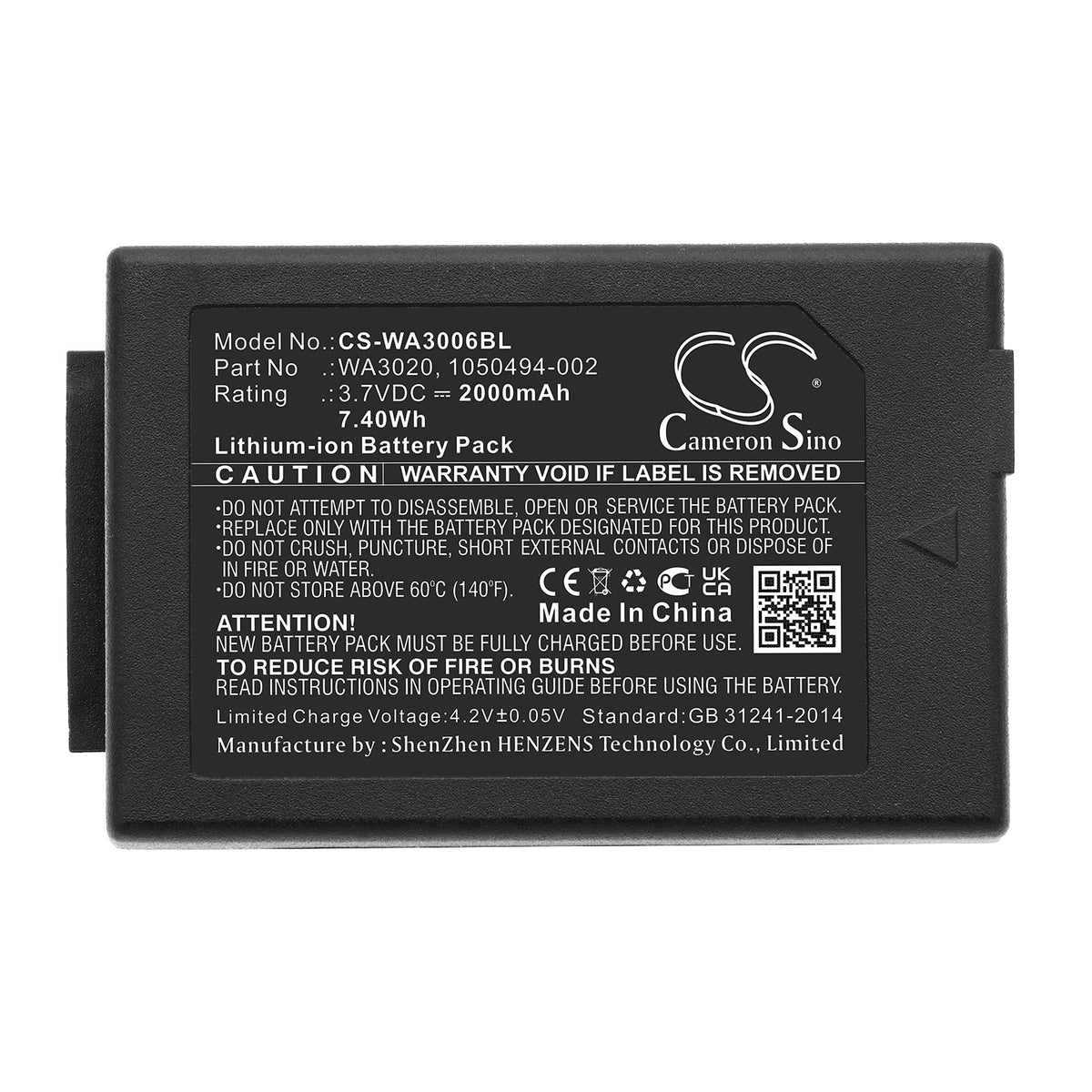 Replacement Battery for Zebra | Motorola | Pantone | Psion | Teklogix WorkAbout Pro 4 – Barcode Scanner – 2000mAh / 3.7V