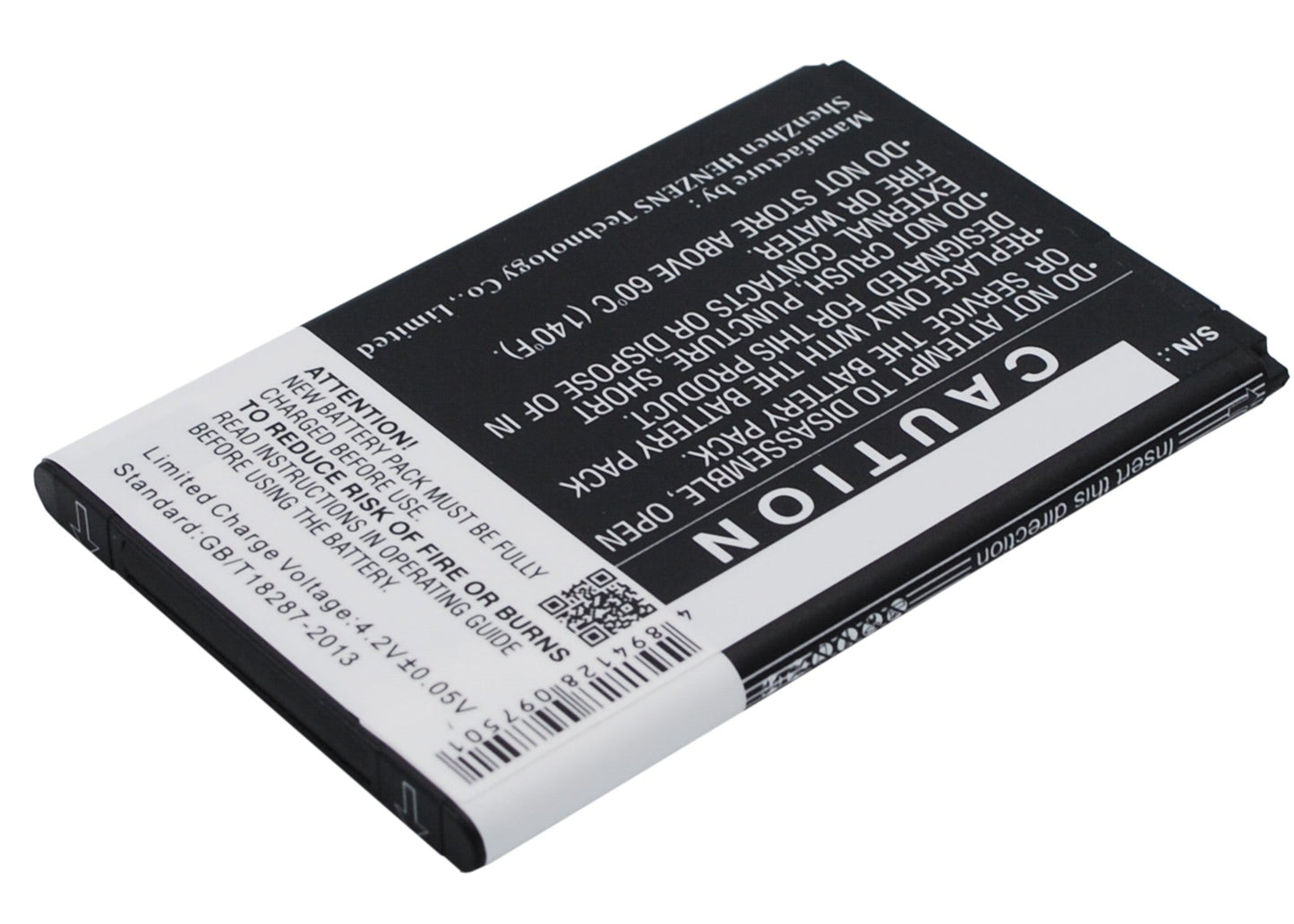 Replacement Battery for wiko Cink – Mobile, SmartPhone – 1400mAh / 5.18Wh / 3.7V