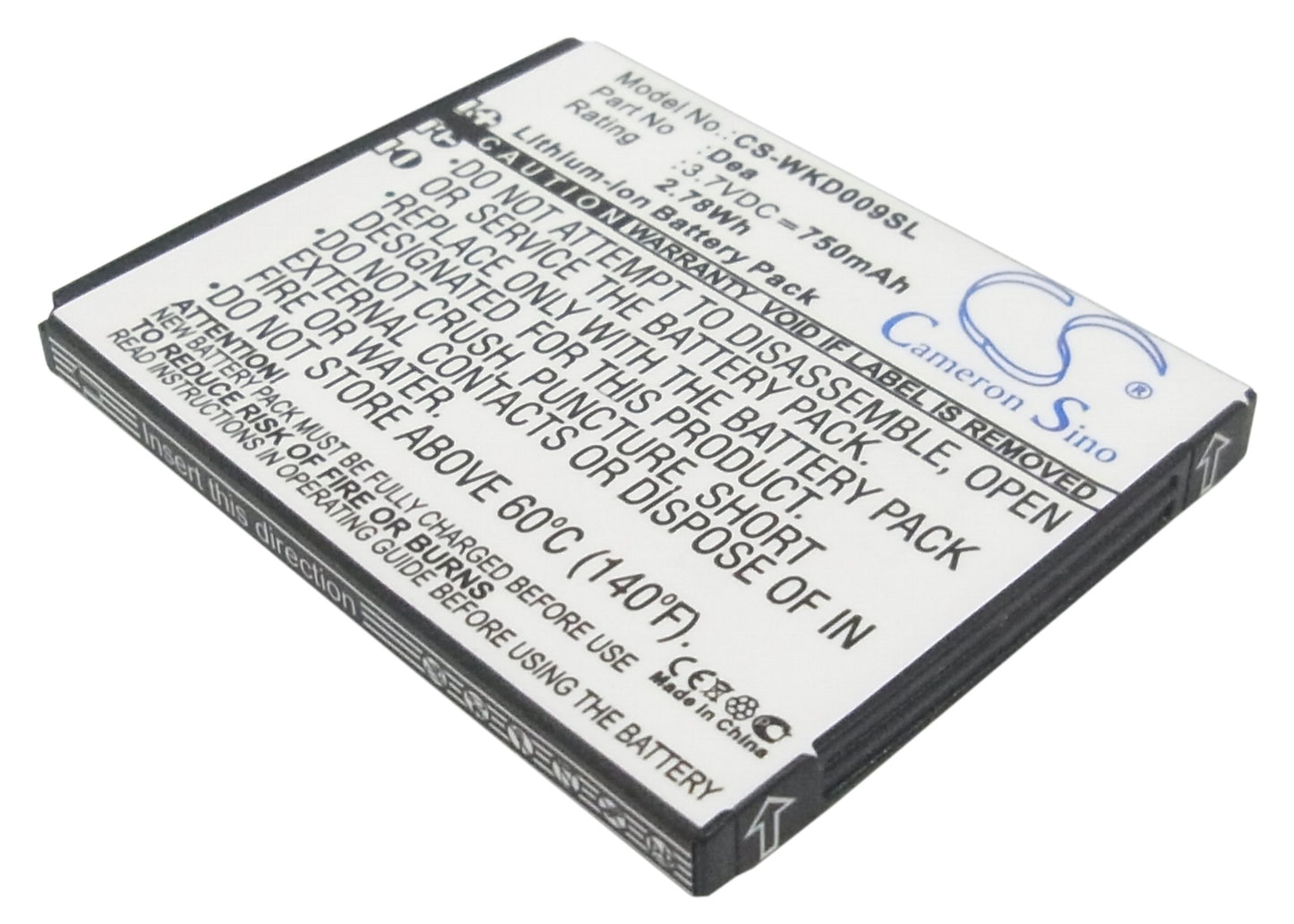 Replacement Battery for Wiko DEA – Mobile, SmartPhone – 750mAh / 3.7V - image 1