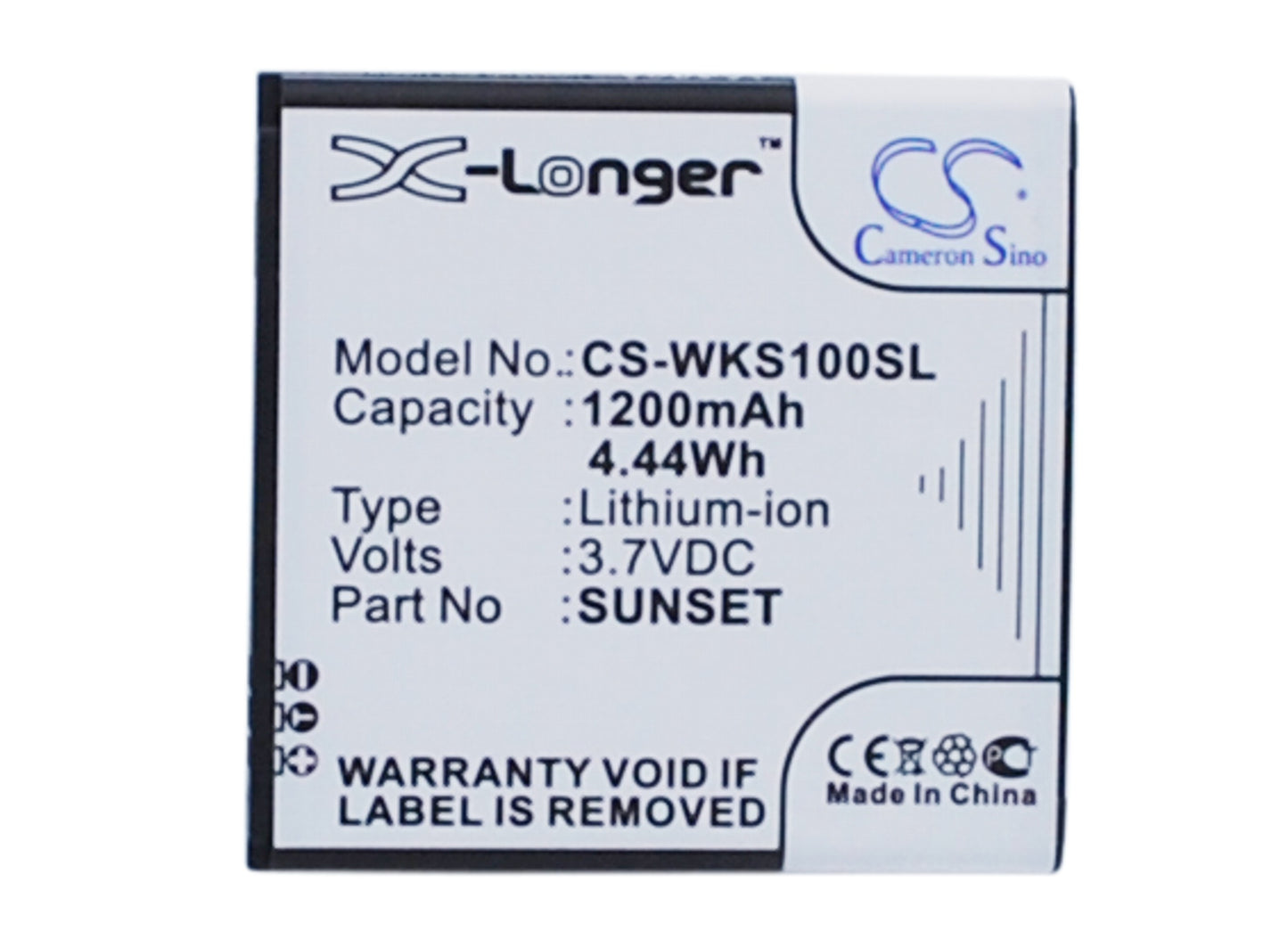 Replacement Battery for Wiko | BLU Sunset – Mobile, SmartPhone – 1200mAh / 3.7V - image 1