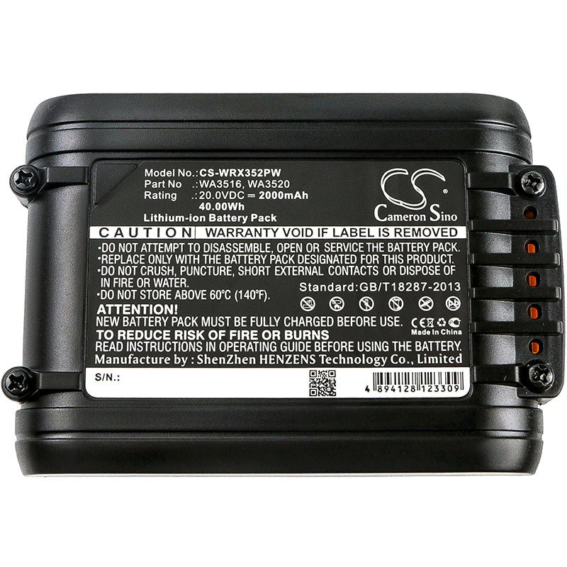 Replacement Battery for Rockwell RD2865 – Power Tools – 2000mAh / 40.00Wh / 20.0V