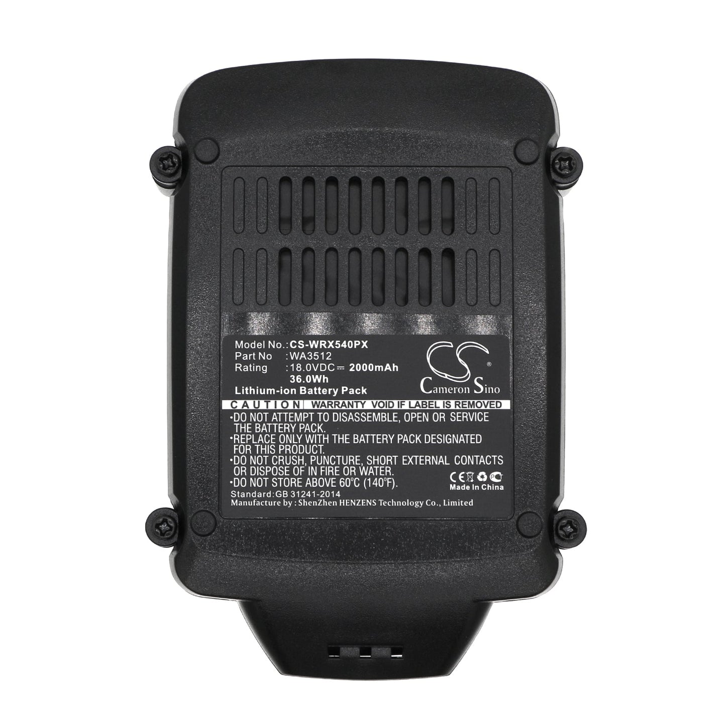 Replacement Battery for Rockwell RD2865 – Power Tools – 2000mAh / 36.00Wh / 18.0V