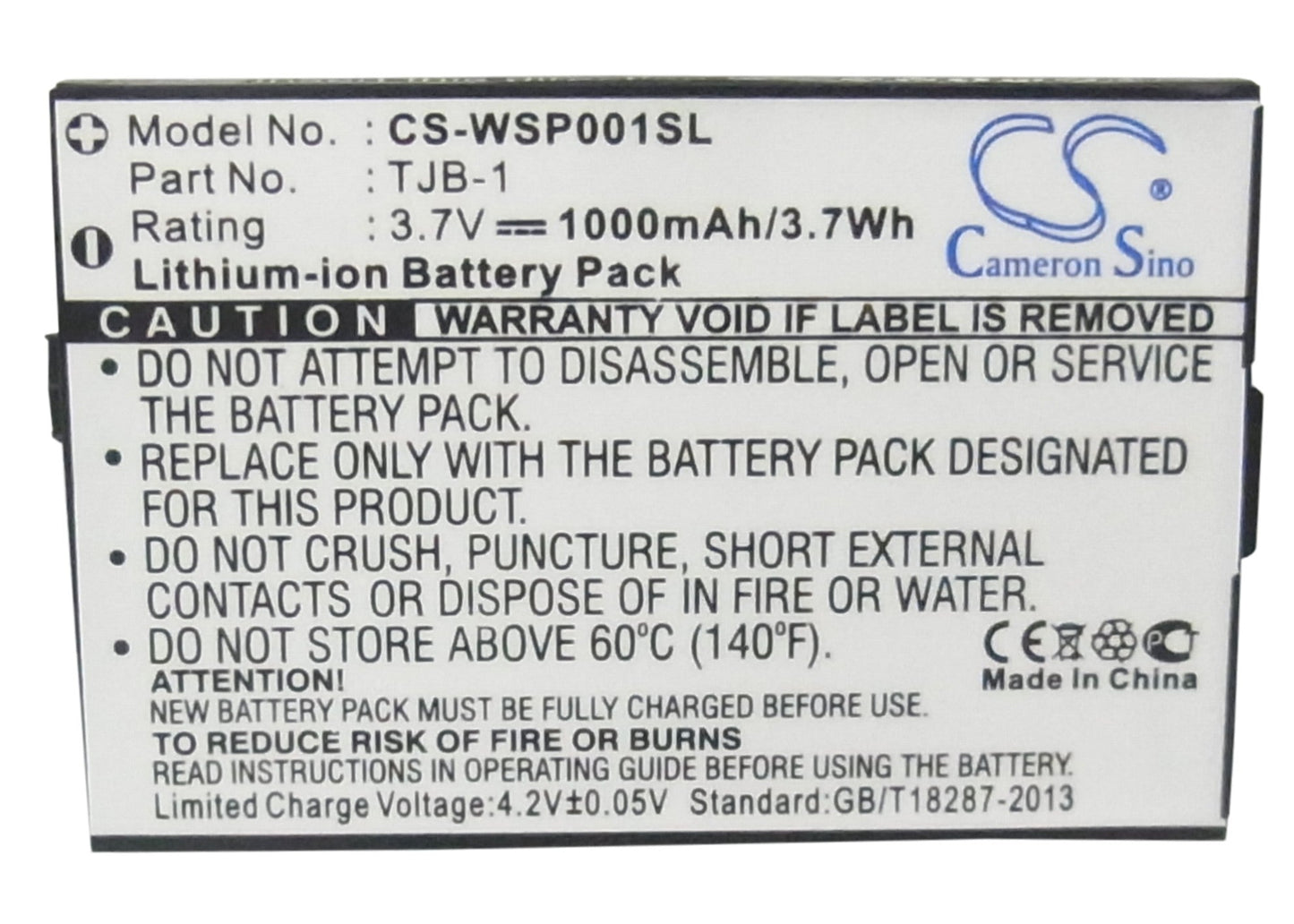Replacement Battery for Binatone B200 – Mobile, SmartPhone – 1000mAh / 3.70Wh / 3.7V