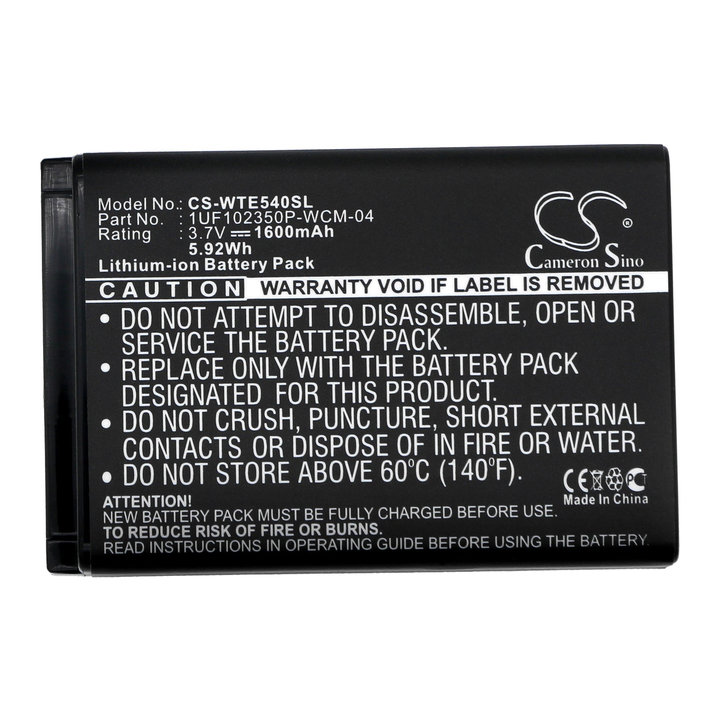 Replacement Battery for Wacom Intuos4 wireless – Tablet – 1600mAh / 3.7V - image 3