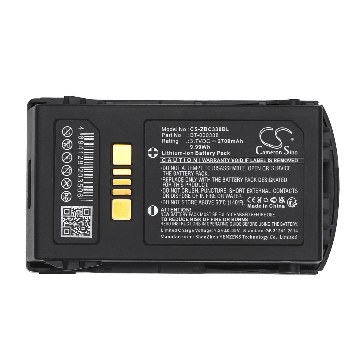 Replacement Battery for Zebra MC33 – Barcode Scanner – 2700mAh / 3.7V