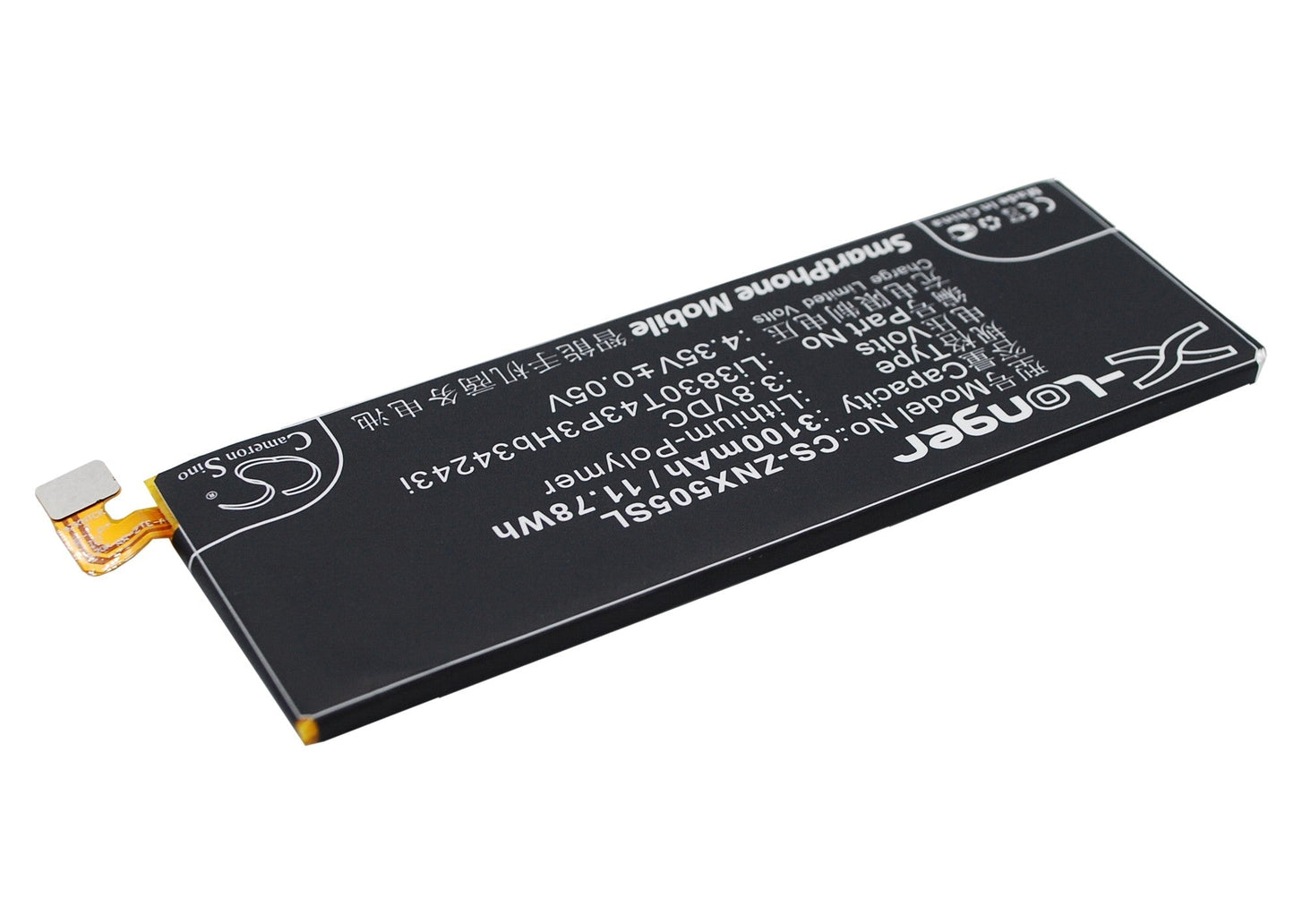 Replacement Battery for ZTE Nubia Z7 Max – Mobile, SmartPhone – 3100mAh / 3.8V - image 2