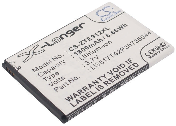 Replacement Battery for MetroPCS | AT&T | ZTE | BoostMobile Z730 – Mobile, SmartPhone – 1800mAh / 3.7V - image 1