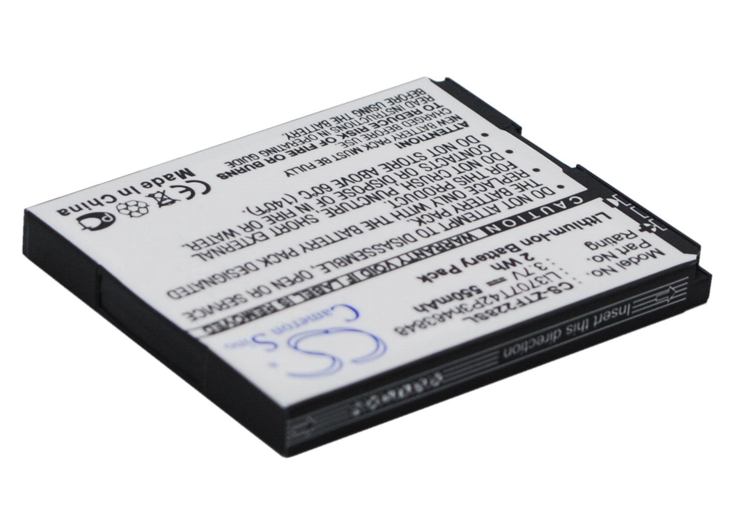 Replacement Battery for Vodafone | BenQ | ZTE | Orange 228 – Mobile, SmartPhone – 550mAh / 3.7V - image 3