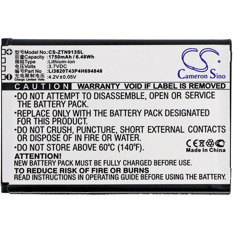 Replacement Battery for ZTE N9136 – Mobile, SmartPhone – 1750mAh / 3.7V - image 3