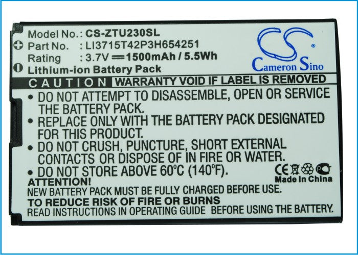 Replacement Battery for Cricket Groove – Mobile, SmartPhone – 1200mAh / 4.44Wh / 3.7V
