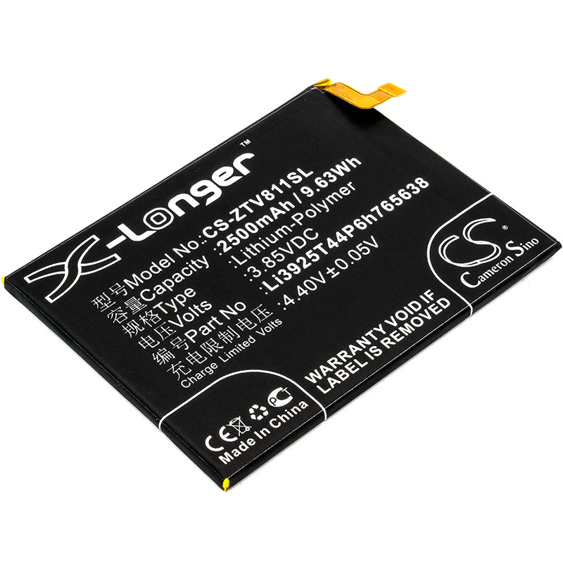 Replacement Battery for ZTE Blade V8 Lite – Mobile, SmartPhone – 2500mAh / 3.85V - image 1