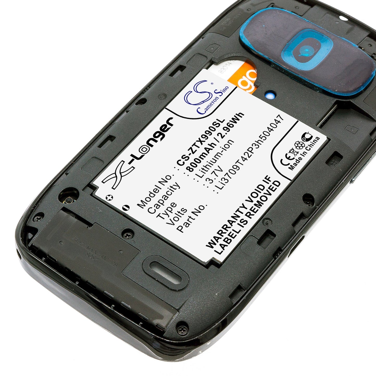 Replacement Battery for T-Mobile Beat – Mobile, SmartPhone – 800mAh / 2.96Wh / 3.7V