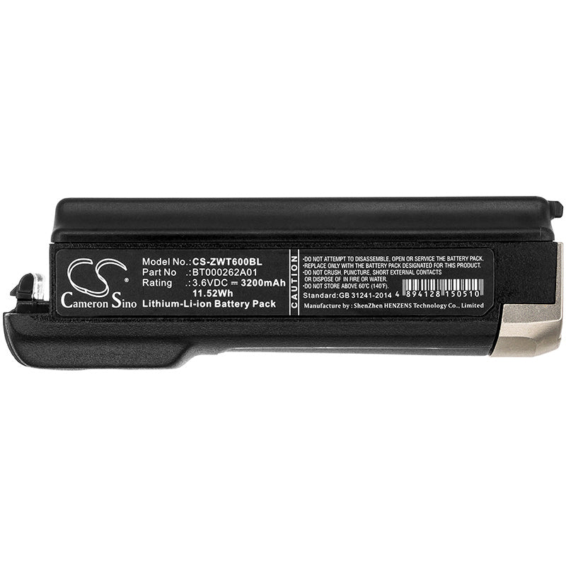 Replacement Battery for Zebra RS6000 – Barcode Scanner – 3200mAh / 11.52Wh / 3.6V