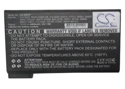 Replacement Battery for DELL  Inspiron 2500 C700 – Notebook, Laptop – 4400mAh / 14.8V