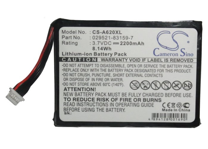 Replacement Battery for Typhoon | Asus MyGuide 5500 – PDA, Pocket PC – 2200mAh / 3.7V