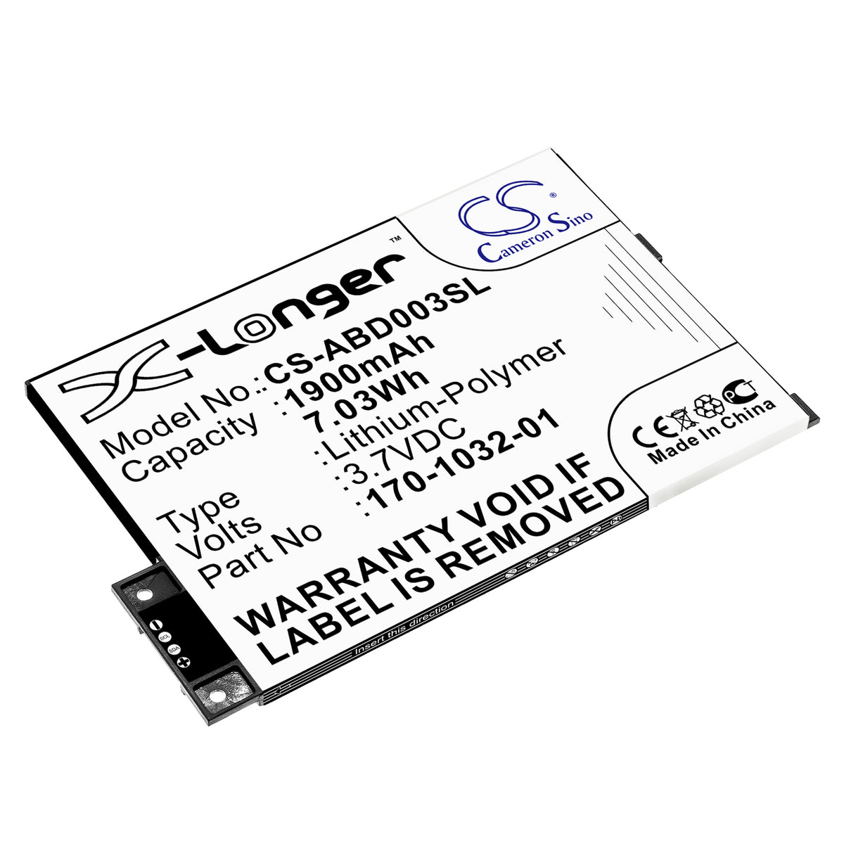 Replacement Battery for Amazon Kindle 3 – E-book, E-reader – 1900mAh / 3.7V