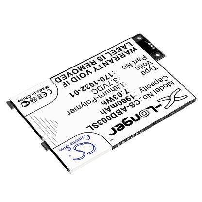 Replacement Battery for Amazon Kindle 3 – E-book, E-reader – 1900mAh / 3.7V