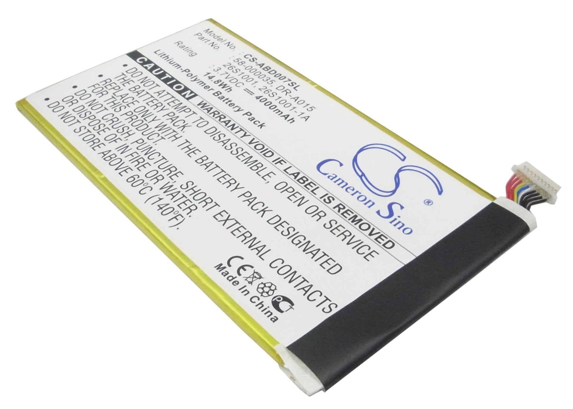 Replacement Battery for Amazon Kindle Fire HD – Tablet – 4000mAh / 3.7V - image 1