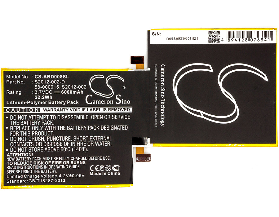 Replacement Battery for Amazon Kindle Fire 8.9" – Tablet – 6000mAh / 3.7V - image 5